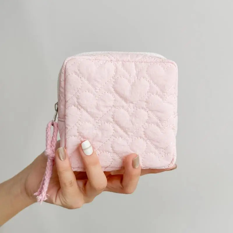 Makeup Bag For Women Embroidered Bowknot Travel Cosmetic Bags Large Capacity Handheld Makeup Toiletry Storage Bag