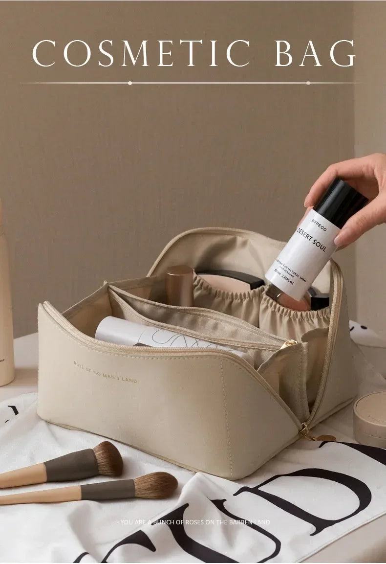 Makeup Organizer Female Toiletry Kit Bag Make Up Storage Pouch Luxury Lady Box, Cosmetic Bag, Organizer Bag For Travel Zip