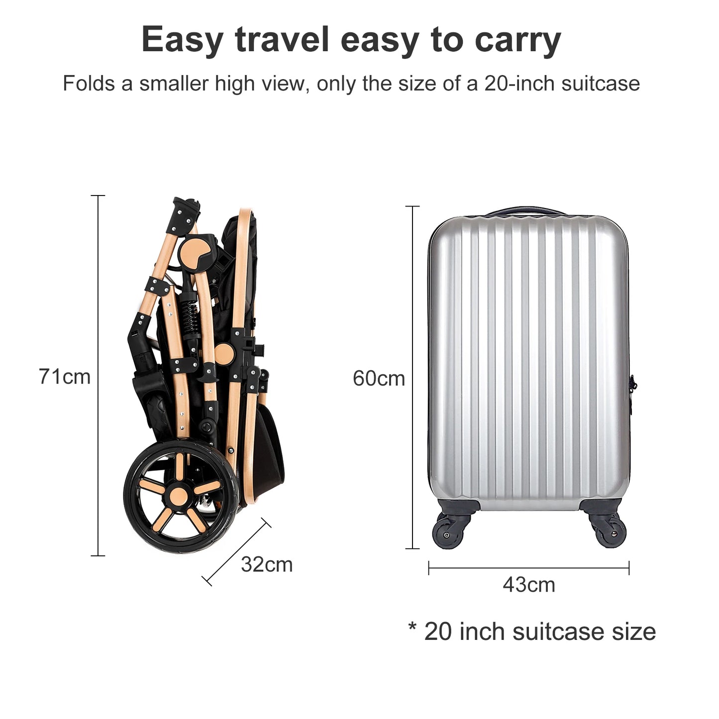 poussette bebe 3 en 1 Baby stroller baby newborn items Baby stroller for newborns Light str oller  for newborn baby Free Shippin