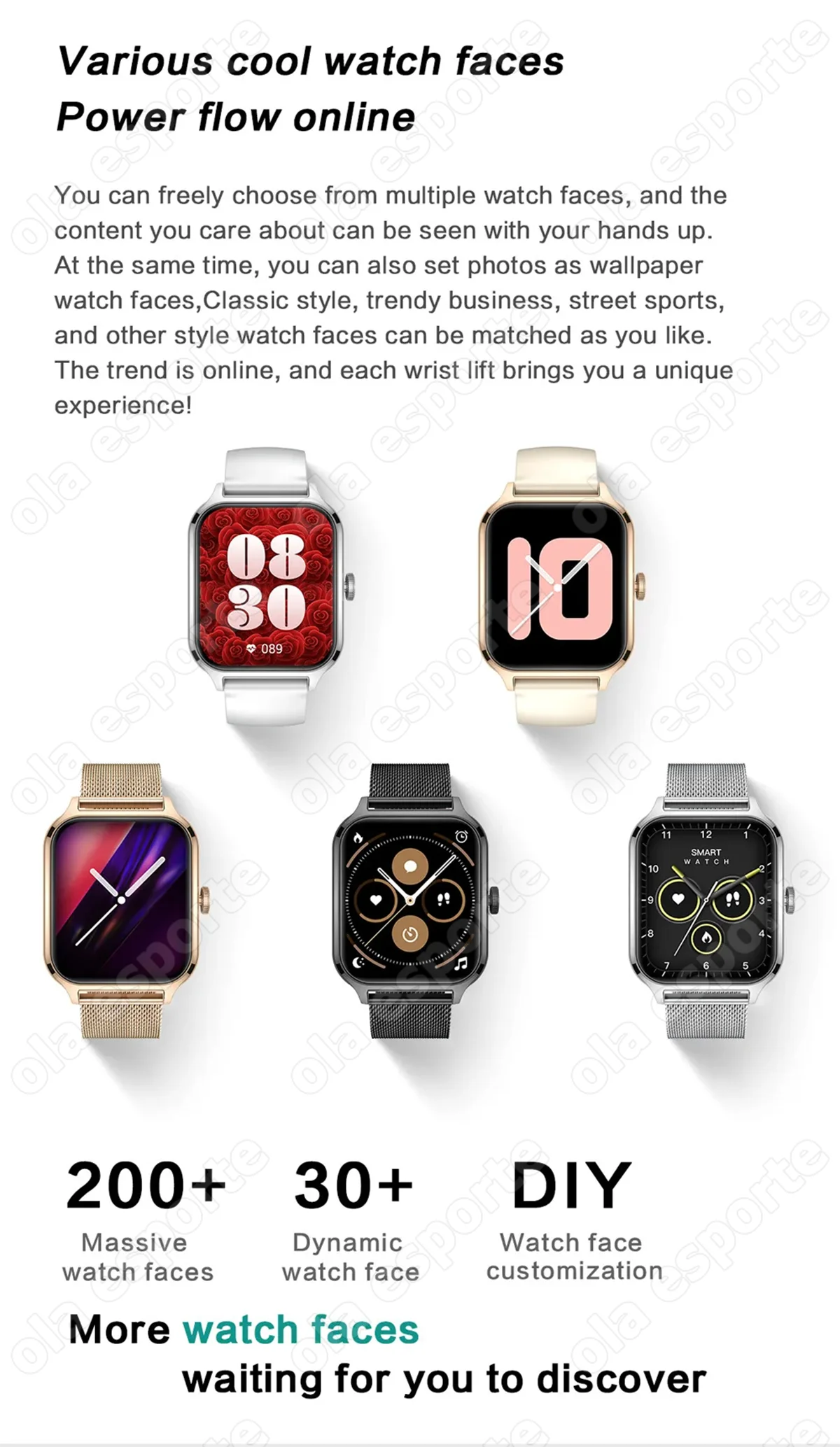 2026 Smart Watch For Android IOS Watches 2.01inch HD Display Bluetooth Call Message Alert Music Sports Smartwatch Men Women Gift