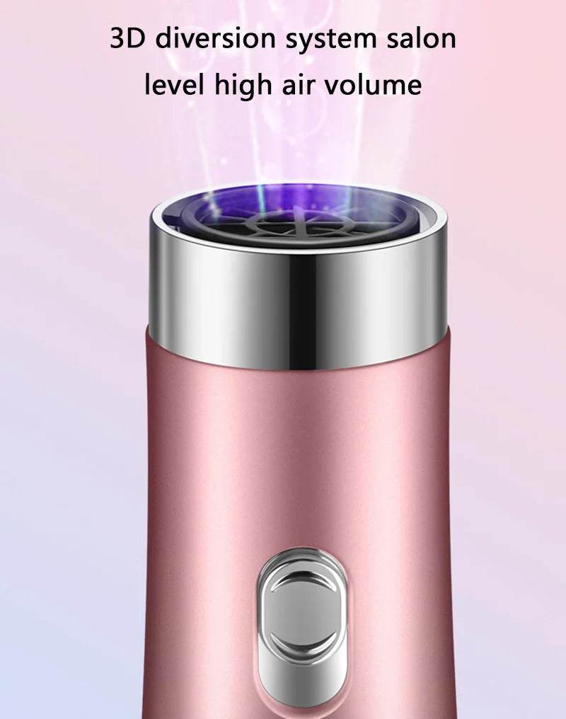 Hair Dryer Portable Comb lonic Hair Straightening Brush Hot Air Curling For Hair Roller Blow Dryer Quick Dry Hair Curler Curling