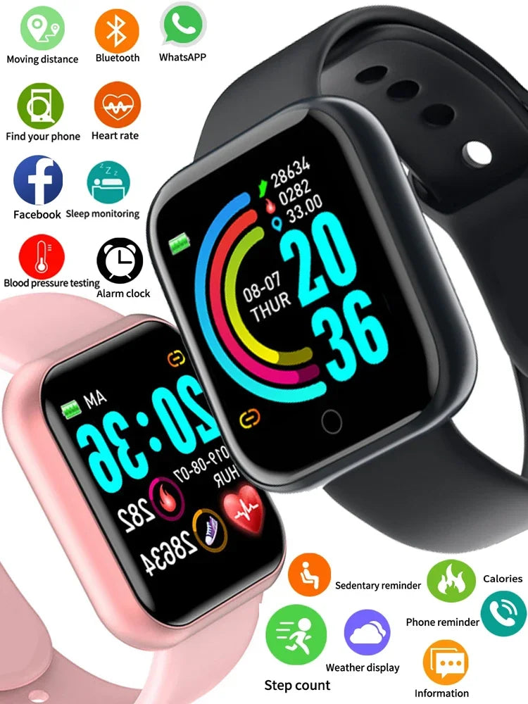 Smart Watch Men Women Wristwatches Smart Watch Message Fitness Monitor Bracelet Birthday Gift Electronic Clock For Android IOS ﻿