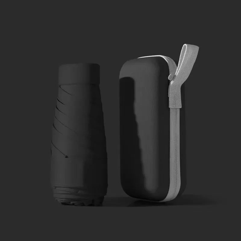 Mini Umbrella Capsule Umbrella Sunny and Rainy Dualuse Rainproof Sun Protection Outdoor Traveling Portable Parasol Umbrella