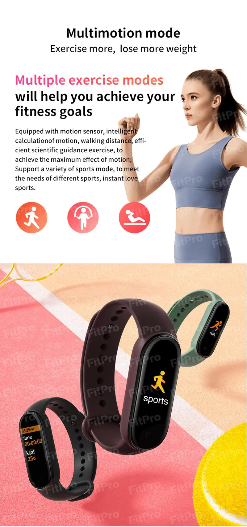 Women Fitness Wrist Watch Men Smartwatch Sport Smart Bracelet Call Message Reminder