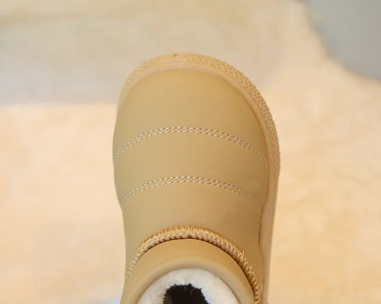 Winter Girl Outdoor Snow Boots New Causal Children's Cotton Boots for Boys Soft Warm Furry Hairy Kids Fashion School Ankle Boots