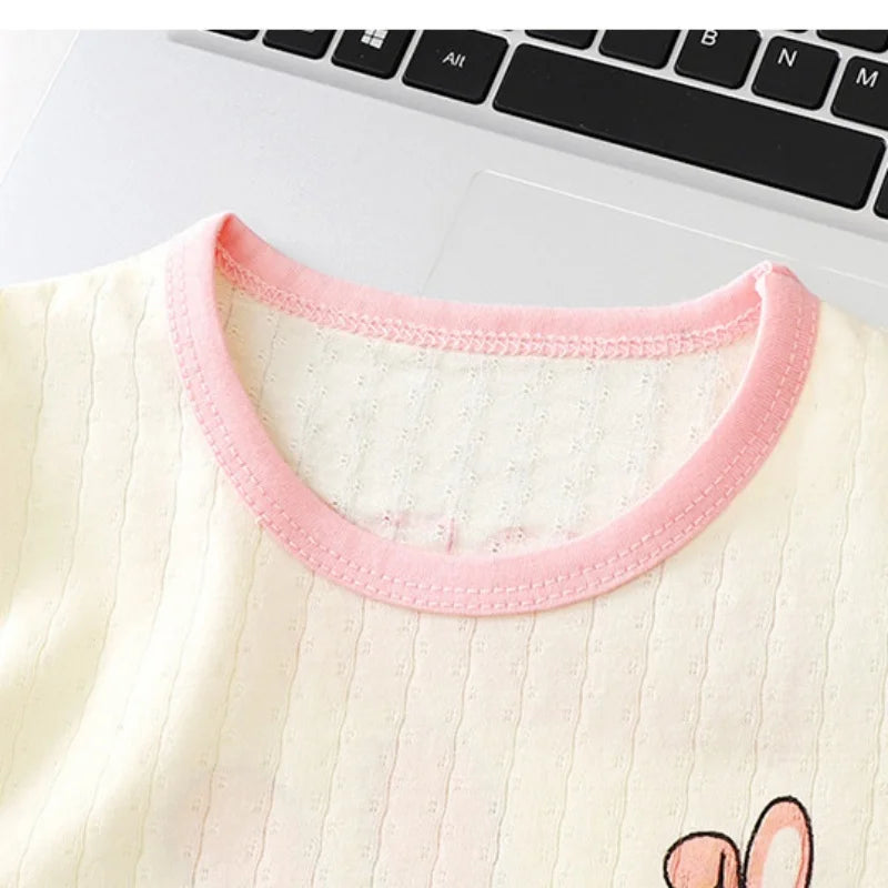Baby Pajamas Sets Cotton Summer Child Pajamas Toddler Long Sleeve Boys Girls Nightwear Pyjamas Kids Cartoon Homewear Clothes
