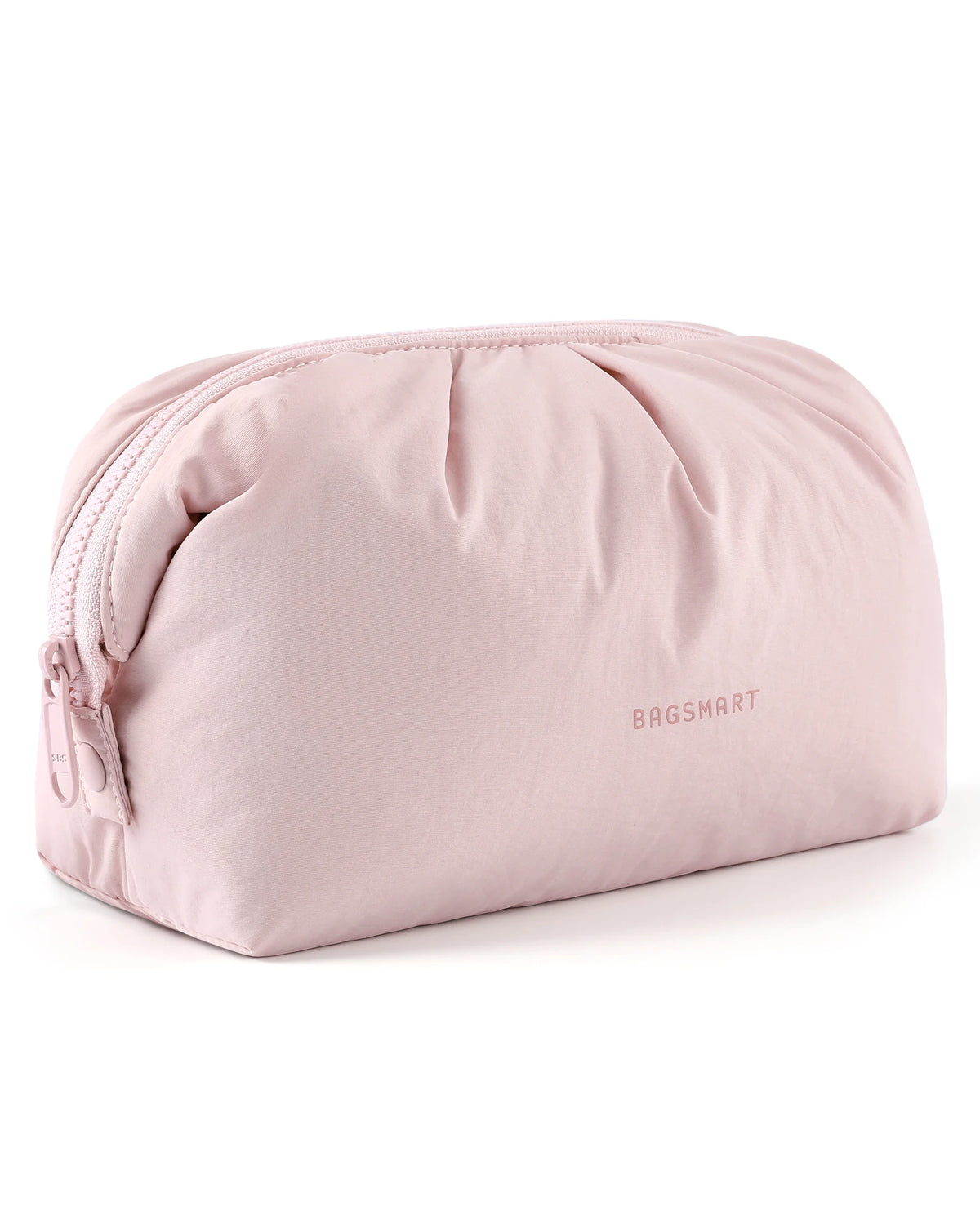 BAGSMART Makeup Bag Large Capacity Cosmetic Bags for Women Wide-open Make Up Pouch Travel Essentials Toiletries Accessories