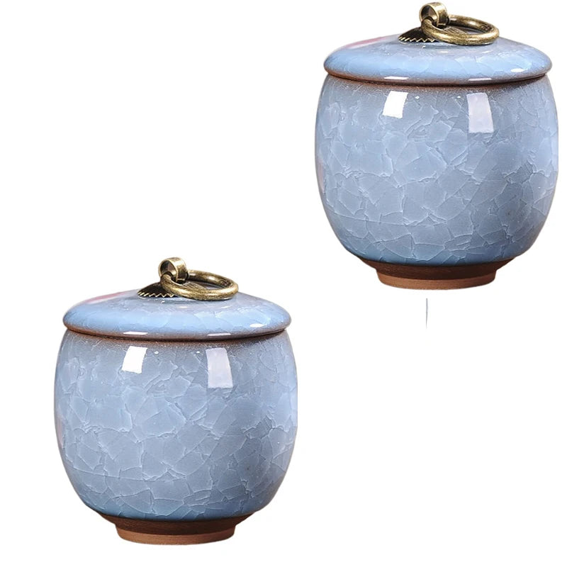 Portable Tea Coffee Sugar Jar Mini Airtight Kitchen Jar Storage Container with Lid China Storage Bottles & Jars Home Decor Gifts