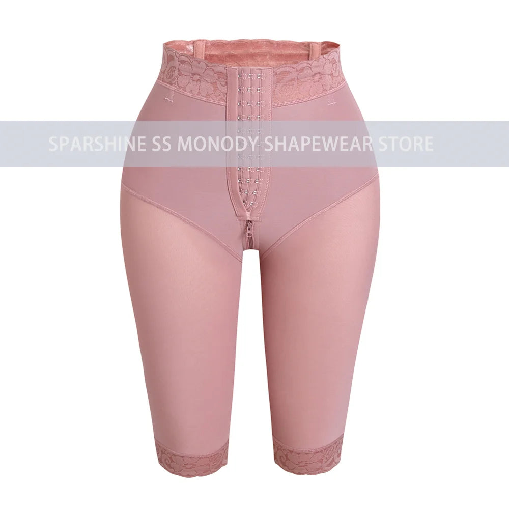 Fajas Colombianas High Waist Women Post Surgery Compression BBL Butt Lifter Pants to Knee Length Shaper Tummy Control Underwear