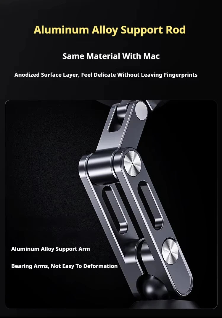 Magnetic Car Phone Holder 360° Rotating Folding Electric Vacuum Suction for Car Navigation Gym Kitchen Streaming Bracket
