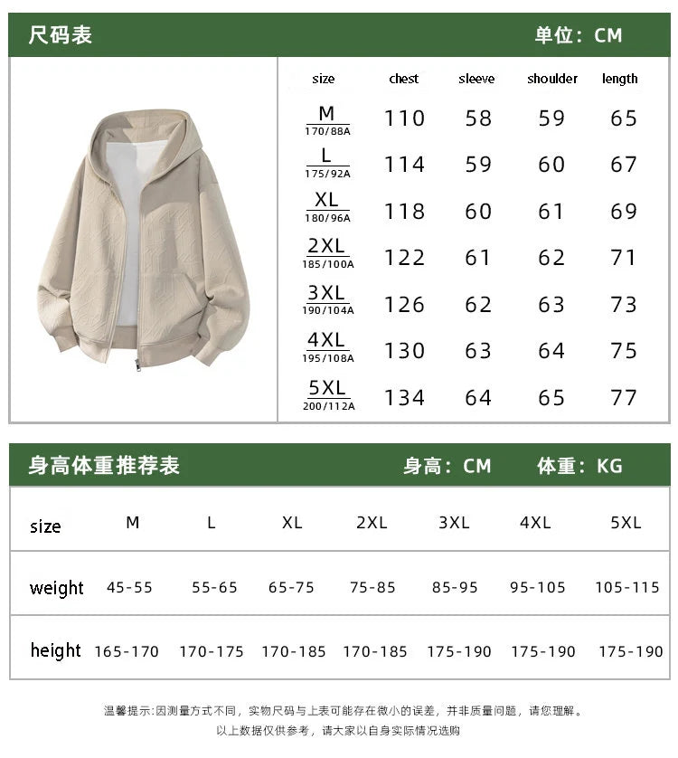 Jacket Mens 2025 Autumn New Hooded Jacket man Streetwear Trendy Outerwear Innovative Fabric Casual Coat Urban Style Lightweight