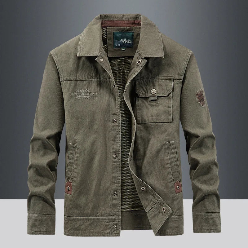 Men Jackets outdoor Slim fit Coats Casual Jackets High Quality Male wear Multi-pocket Cargo Jackets And Coats plus Size 5XL