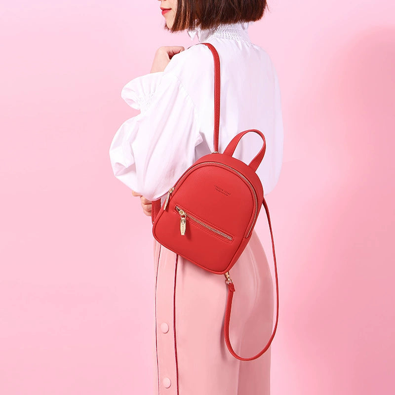 VEISON Cute Soft Leather Mini Crossbody Bag