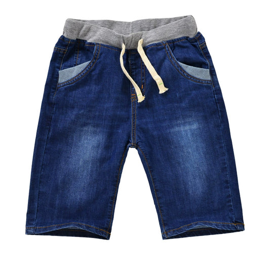 Boy's Denim Shorts Blue Children's Jeans Boy Half Length Middle Pants Children's Casual Pants Summer New Arrival