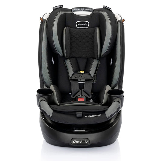 Revolve360 Slim 2-In-1 Rotational Car Seat with Quick Clean Cover (Salem Black)