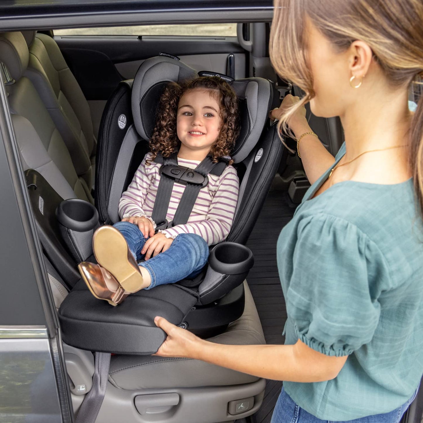 Revolve360 Extend Rotational All in 1 Convertible Car Seat, Rear Facing up to 50 Pounds with 360 Degree Rotation and 3 Modes, Rowe Pink