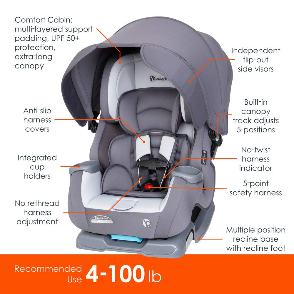 Cover Me 4 in 1 Convertible Car Seat, Vespa , 18.25 Inch (Pack of 1)
