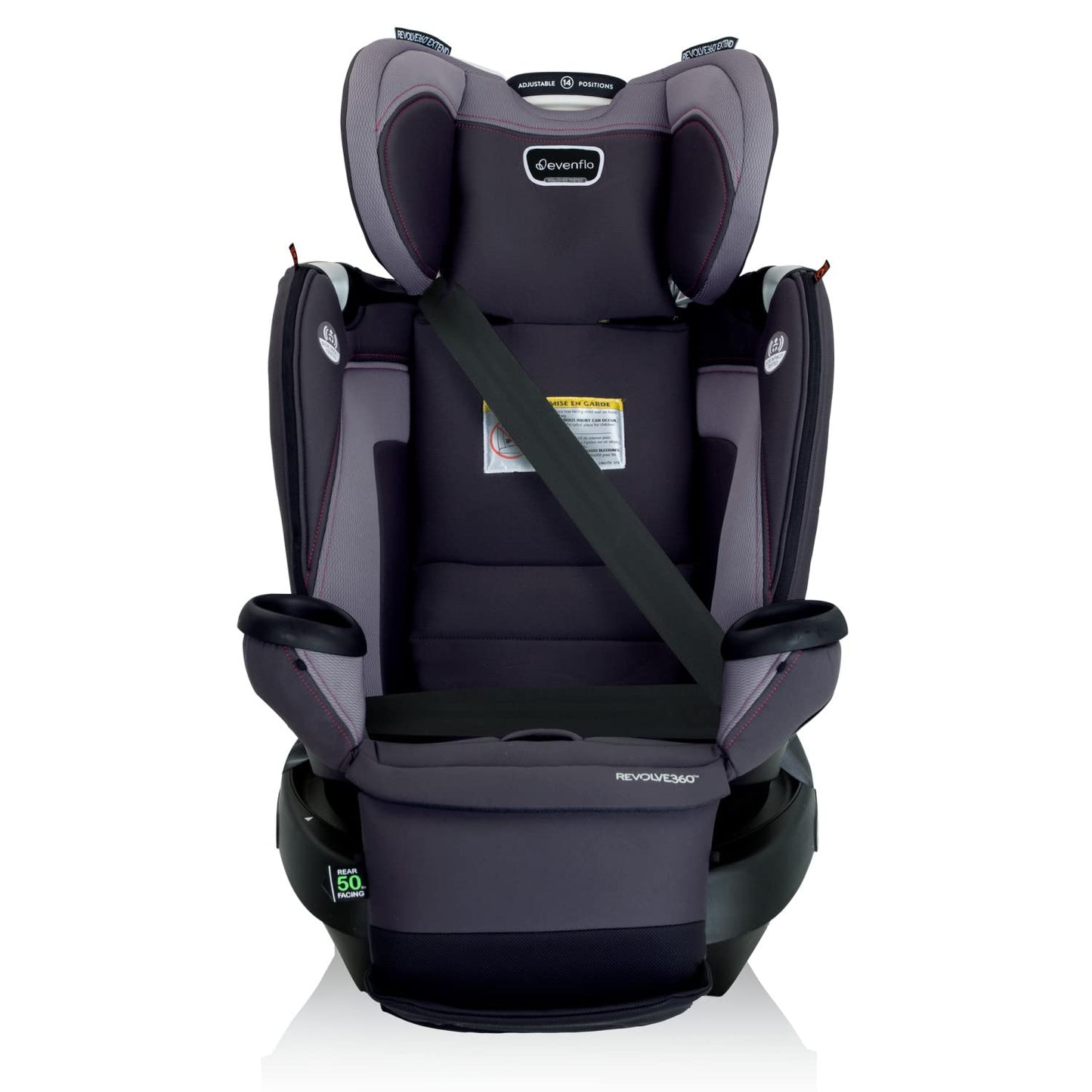 Revolve360 Extend Rotational All in 1 Convertible Car Seat, Rear Facing up to 50 Pounds with 360 Degree Rotation and 3 Modes, Rowe Pink